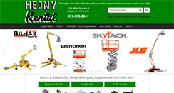 Desktop Screenshot of hejnyrental.com